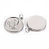 Non-Tarnish 304 Stainless Steel Pendants STAS-S116-125P-2