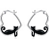 Zinc Alloy Enamel Hoop Earrings FS-WGF523B-01-1