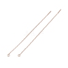 Ion Plating(IP) 304 Stainless Steel Stud Earring Finding LS-STAS-E161-06RG-3