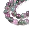 Dyed Natural White Jade Beads Strands G-T138-6mm-210-3-3