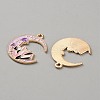 Tarot Theme Alloy Enamel Pendants ENAM-CJC0025-04A-KCG-2