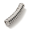 Brass Micro Pave Black Cubic Zirconia Beads KK-G493-12P-02-2