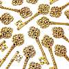 Key Tibetan Style Pendant Rhinestone Settings LS-TIBEB-A101291-AG-FF-2