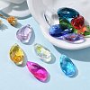 72Pcs 12 Colors Birthstone Charms Glass Pendants RGLA-ZZ0001-02-9x15mm-5