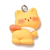 Cute Pet Opaque Resin Pendants RESI-A023-02B-1