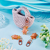 3Pcs Resin Tortoise Pendant Decorations HJEW-TA0001-39F-5
