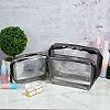 3Pcs 3 Style Portable Plastic Laser Transparent Cosmetic Storage Bags ABAG-SZC0007-07-7