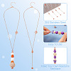 304 Stainless Steel Rose Flower Chain Necklaces NJEW-TAC0021-4