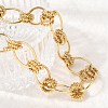 13MM Brass Oval Link Chain Necklaces NJEW-L013-02G-2