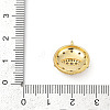 Brass Micro Pave Cubic Zirconia Pendants KK-U058-01G-3