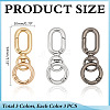 9Pcs 3 Colors Alloy Swivel Clasps HJEW-ME00045-2