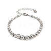 304 Stainless Steel Beaded Bracelets for Women LS-BJEW-Z136-02P-2