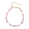Natural Amethyst Beaded Bracelets BJEW-JB11763-03-2