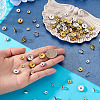 120Pcs Brass Rhinestone Spacer Beads RB-TA0001-36A-7