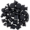 50Pcs 5 Styles Silicone Hole Plugs AJEW-GF0011-62G-7