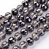 Electroplate Glass Bead Strands EGLA-J140-HP02-14mm-1