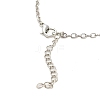 Zinc Alloy with Leather Pendant Necklces NJEW-Z034-01A-P-3