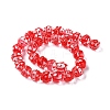 Transparent Glass Enamel Beads Strands GLAA-G107-04A-1