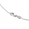 Brass Herringbone Chain Round Snake Chain Necklaces NJEW-Q285-01-2