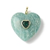 Natural Amazonite Pendants G-C274-04E-1