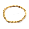 Brass Beaded Stretch Bracelets for Men Women BJEW-G736-04G-4