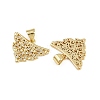 Brass Micro Pave Clear Cubic Zirconia Pendants KK-A269-33G-2