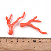 Opaque Acrylic Imitation Coral Beads Strands SACR-P033-02A-08-4