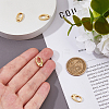 4Pcs Brass Spring Gate Rings KK-HS0001-91G-3