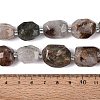 Natural Green Lodolite Quartz/Garden Quartz/Green Phantom Quartz Beads Strands G-N362-07A-04-5