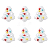 6Pcs Handmade Bumpy Glass Beads Strands LAMP-FS0001-16E-1