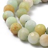 Natural Flower Amazonite Beads Strands G-I308-01-3