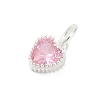 Brass Micro Pave Cubic Zirconia Pendants KK-H204-01S-02-2