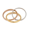 201 Stainless Steel Trinity Interlocking Ring Finger Rings FS-WG6776A-03-3