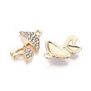 Rack Plating Alloy Rhinestone Pendants PALLOY-T091-27A-G-2