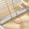 304 Stainless Steel Snake Chain Slider Bracelets for Women BJEW-R013-01G-1