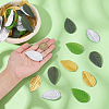 400Pcs 4 Colors Cloth Artificial Leaves DIY-MA0007-15A-3