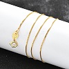 Sterling Silver Box Chain Necklaces X-STER-M086-03B-4