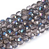 Electroplate Transparent Glass Beads Strands LS-EGLA-N054-T4mm-A01-1