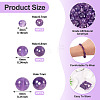100Pcs 3 Styles Natural Amethyst Round Bead Strands G-TA0002-46-4