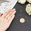 30Pcs Brass Stud Earring Findings and 30Pcs Earring Backs Sets KK-AR0001-91G-NR-3