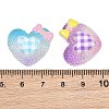 Transparent Resin Enamel Cabochons RE-CBAFAAF-01-3