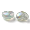 UV Plating Rainbow Iridescent Imitation Jelly Acrylic Beads OACR-C007-08C-2