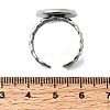 Curb Chains Shapes 304 Stainless Steel Ring Components STAS-P454-04D-P-3