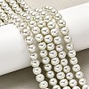 Eco-Friendly Dyed Glass Pearl Beads Strands HY-A008-6mm-RB020-1