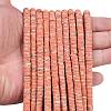 Dyed Synthetic Imperial Jasper Beads Strands G-A272-C06-03-2