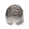 304 Stainless Steel Open Cuff Ring RJEW-Z015-01P-2
