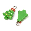 Christmas Theme Opaque Resin Pendants RESI-S08-02M-2