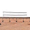 Rhodium Plated 925 Sterling Silver Flat Head Pins STER-M117-03A-P-3