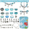 DIY European Style Bracelet Kits. including Alloy & Resin European Beads DIY-YW0012-11A-2