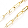 Soldered Brass Paperclip Chains CHC-D025-01G-01-3